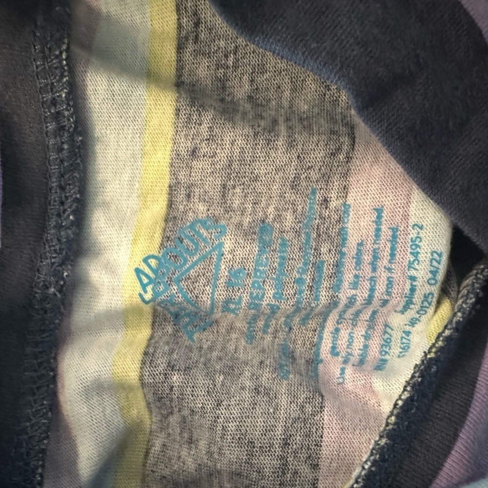 JCPenney Kids Dress with Purple, Green, and Blue Stripes - Picture 5 of 6